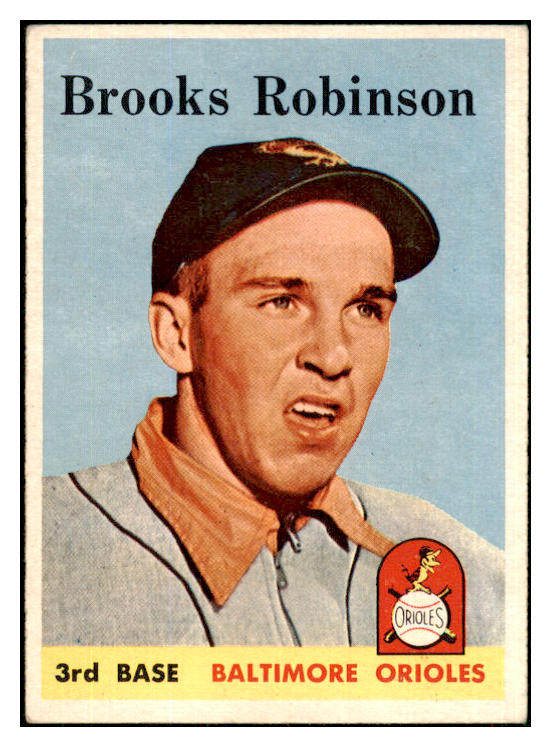 1958 Topps Baseball #307 Brooks Robinson Orioles EX 447418