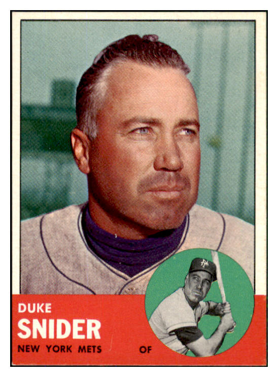 1963 Topps Baseball #550 Duke Snider Mets EX-MT 447427