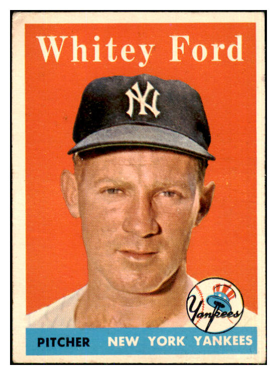 1958 Topps Baseball #320 Whitey Ford Yankees VG-EX 447449