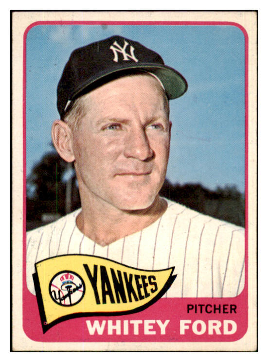 1965 Topps Baseball #330 Whitey Ford Yankees VG-EX 447455