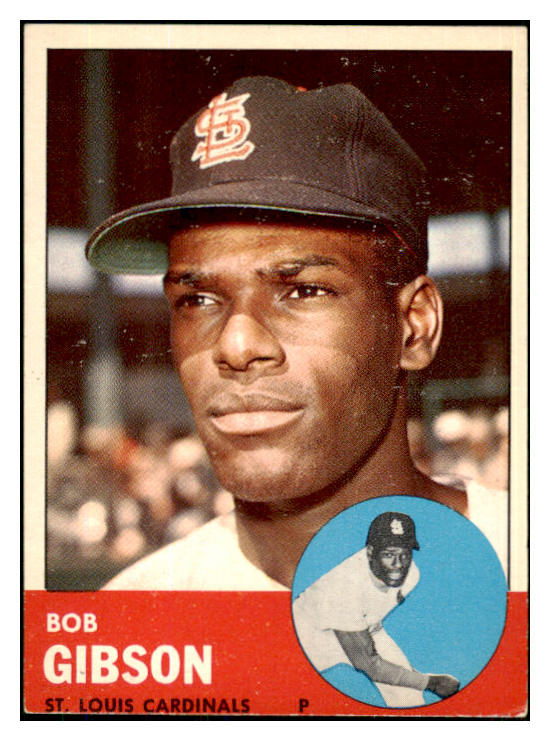 1963 Topps Baseball #415 Bob Gibson Cardinals VG-EX 447458