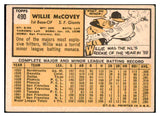1963 Topps Baseball #490 Willie McCovey Giants VG-EX 447460