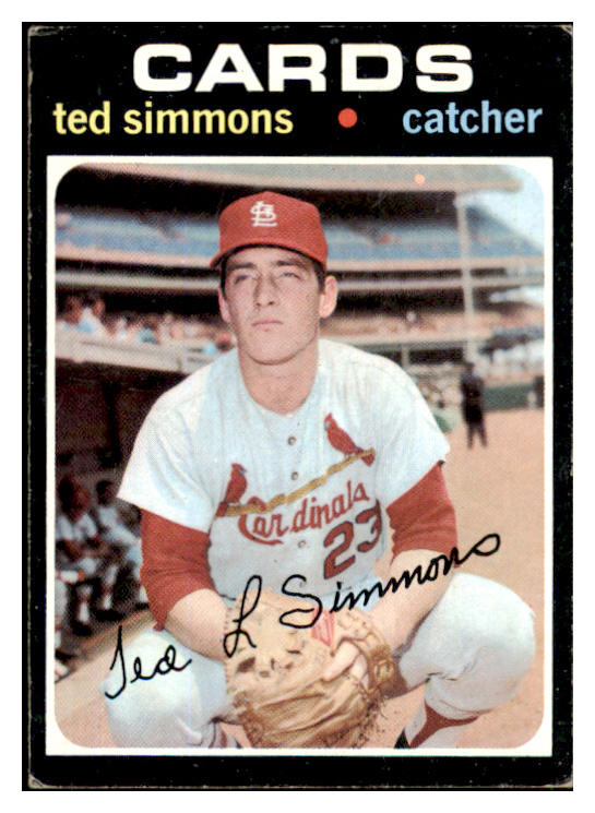 1971 Topps Baseball #117 Ted Simmons Cardinals VG-EX 447468
