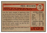 1954 Bowman Baseball #001 Phil Rizzuto Yankees EX 447477