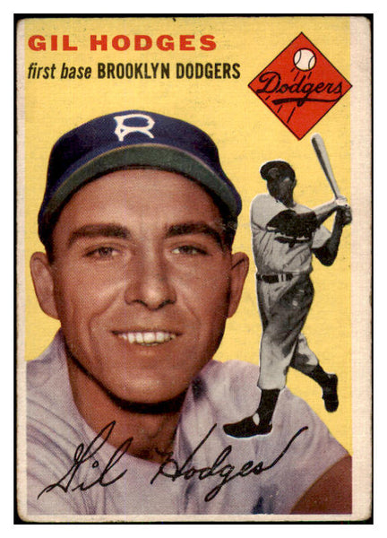 1954 Topps Baseball #102 Gil Hodges Dodgers VG-EX 447480