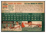 1954 Topps Baseball #102 Gil Hodges Dodgers VG-EX 447480