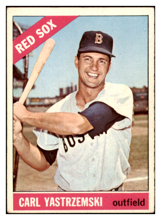 1966 Topps Baseball #070 Carl Yastrzemski Red Sox EX 447486