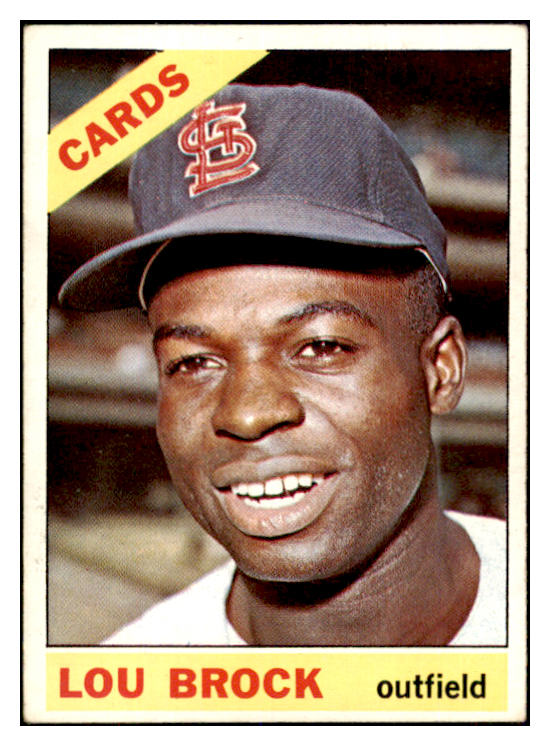 1966 Topps Baseball #125 Lou Brock Cardinals EX+/EX-MT 447487