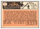 1966 Topps Baseball #126 Jim Palmer Orioles VG 447488