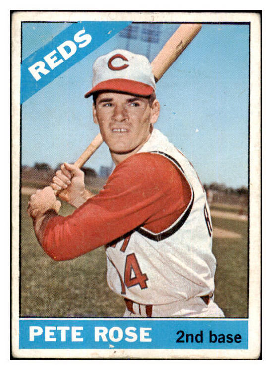 1966 Topps Baseball #030 Pete Rose Reds VG 447491
