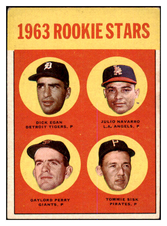 1963 Topps Baseball #169 Gaylord Perry Giants VG-EX/EX 447495