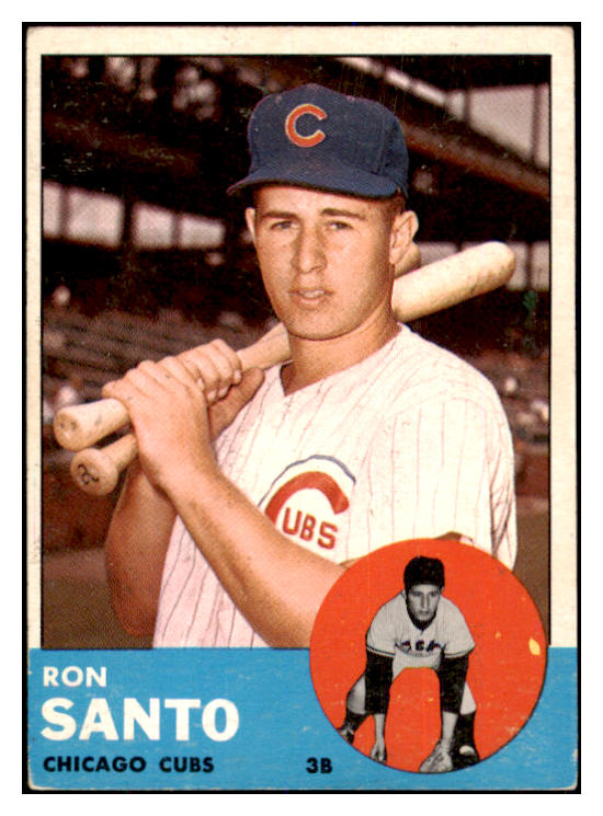 1963 Topps Baseball #252 Ron Santo Cubs EX 447496
