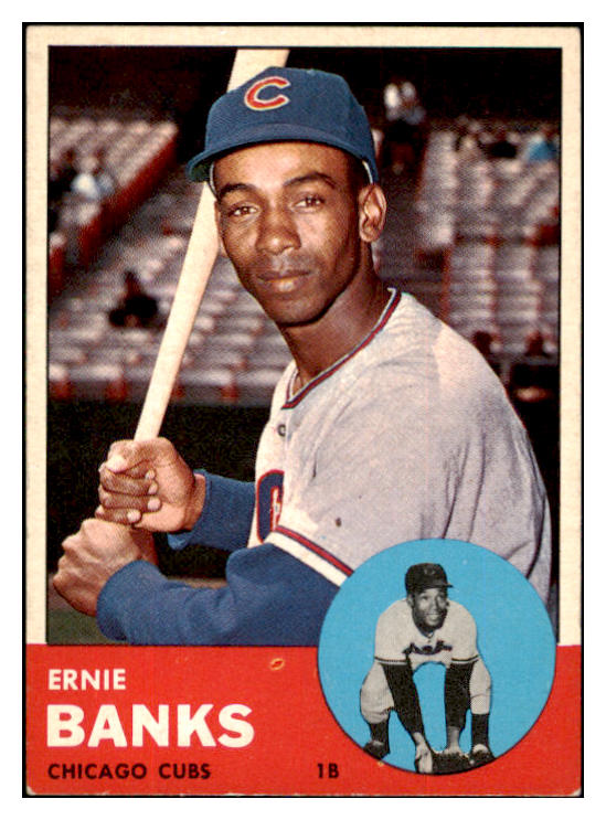 1963 Topps Baseball #380 Ernie Banks Cubs EX+/EX-MT 447505
