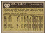 1961 Topps Baseball #443 Duke Snider Dodgers EX-MT 447524