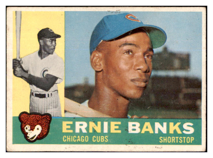 1960 Topps Baseball #010 Ernie Banks Cubs VG-EX 447526