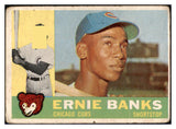 1960 Topps Baseball #010 Ernie Banks Cubs Good 447529