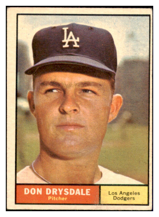 1961 Topps Baseball #260 Don Drysdale Dodgers VG-EX/EX 447566
