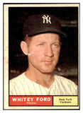 1961 Topps Baseball #160 Whitey Ford Yankees Good 447568