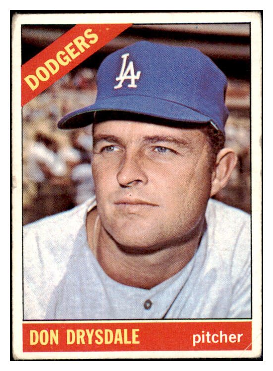 1966 Topps Baseball #430 Don Drysdale Dodgers VG 447596