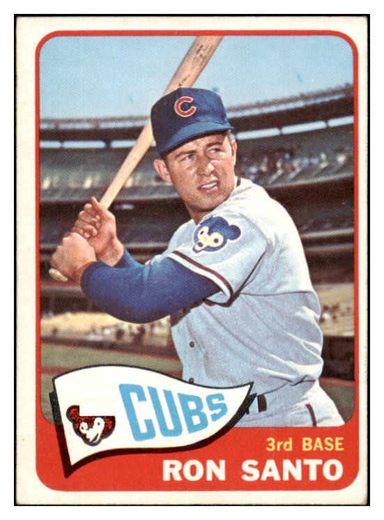 1965 Topps Baseball #110 Ron Santo Cubs EX+/EX-MT 447600