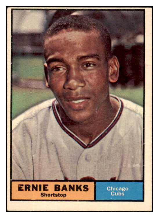 1961 Topps Baseball #350 Ernie Banks Cubs VG-EX/EX 447618