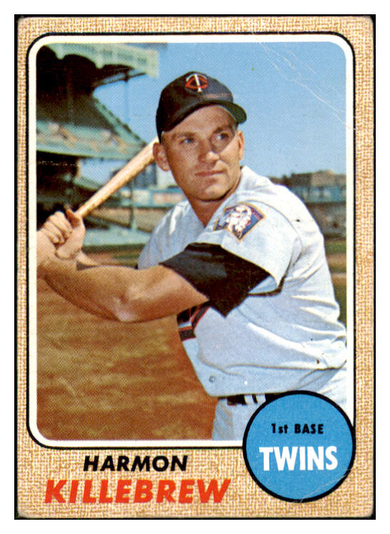 1968 Topps Baseball #220 Harmon Killebrew Twins Good 447675