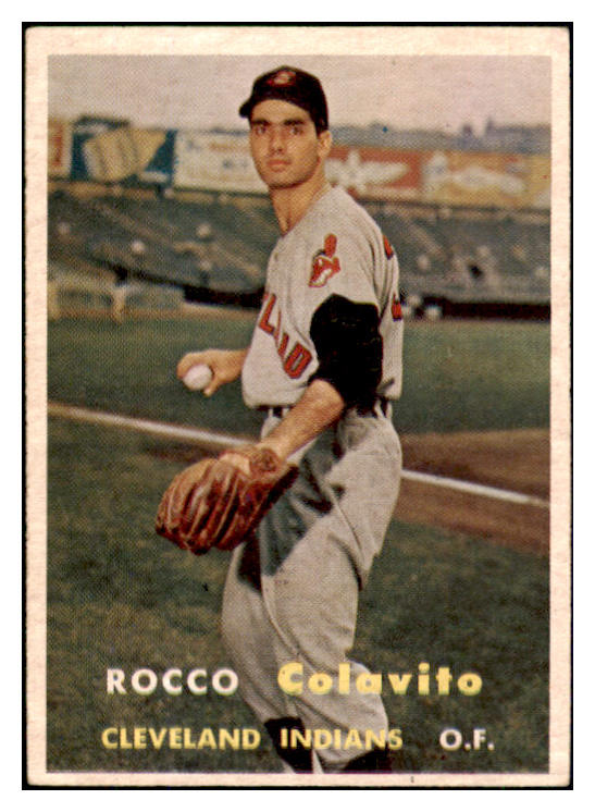 1957 Topps Baseball #212 Rocky Colavito Indians EX-MT 447689