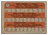 1972 Topps Baseball #079 Carlton Fisk Red Sox EX-MT 447694