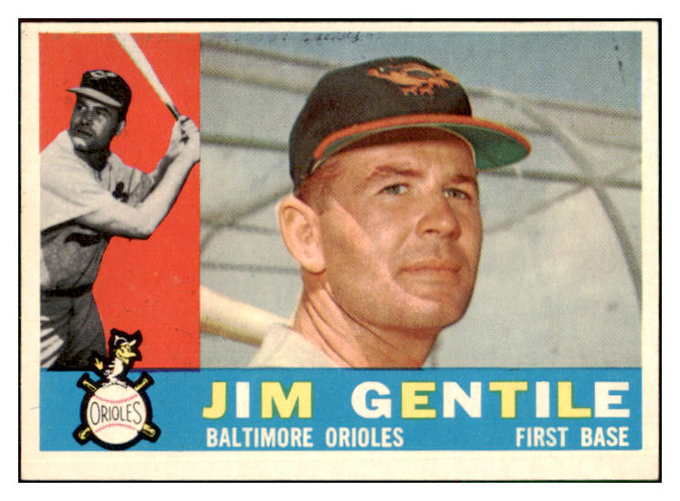1960 Topps Baseball #448 Jim Gentile Orioles EX-MT 447720