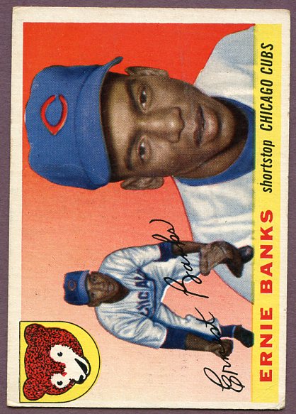 1955 Topps Baseball #028 Ernie Banks Cubs VG 448010