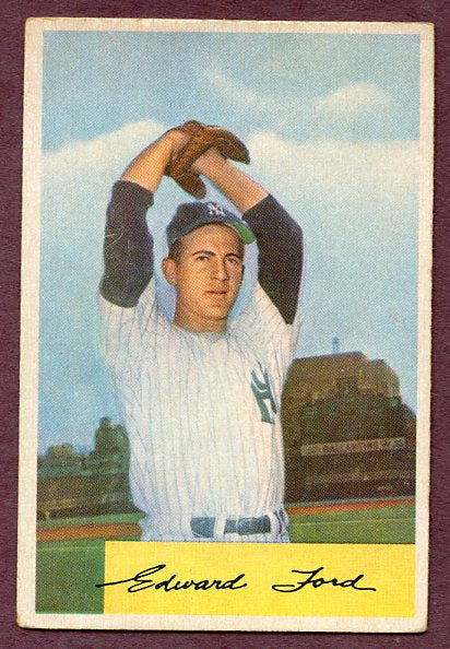 1954 Bowman Baseball #177 Whitey Ford Yankees VG-EX 448021