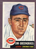 1953 Topps Baseball #209 Jim Greengrass Reds NR-MT 448166