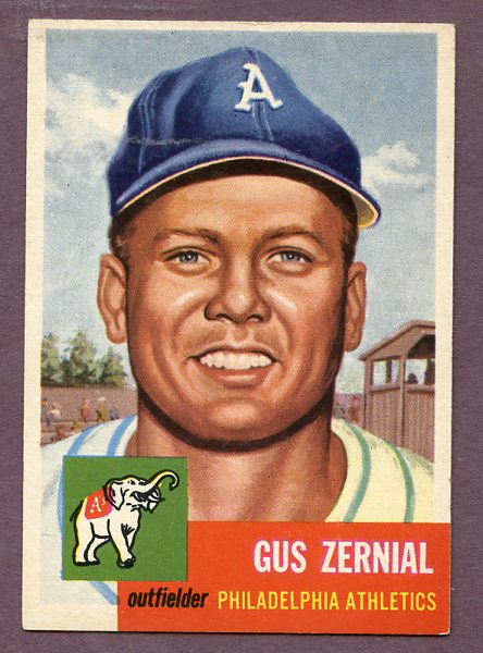 1953 Topps Baseball #042 Gus Zernial A's NR-MT 448174