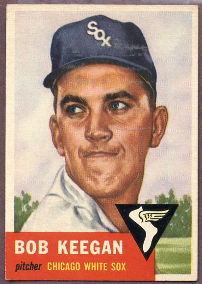 1953 Topps Baseball #196 Bob Keegan White Sox EX-MT 448183