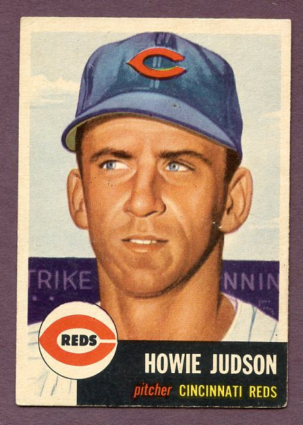 1953 Topps Baseball #012 Howie Judson Reds EX-MT 448202