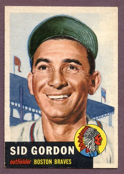 1953 Topps Baseball #117 Sid Gordon Braves NR-MT 448205