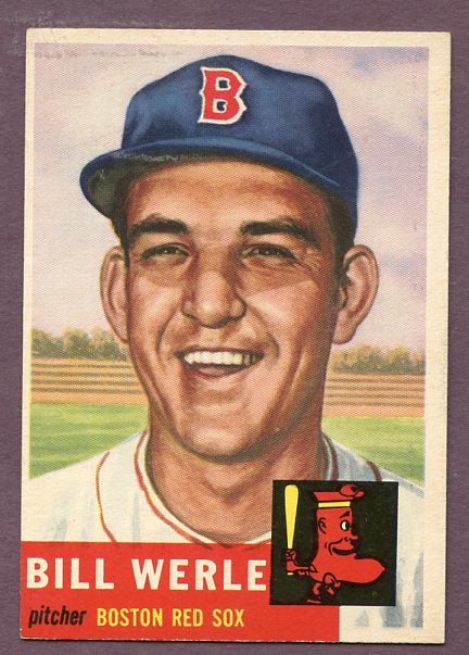 1953 Topps Baseball #170 Bill Werle Red Sox NR-MT 448216