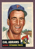 1953 Topps Baseball #098 Cal Abrams Pirates NR-MT 448218