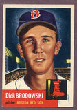 1953 Topps Baseball #069 Dick Brodowski Red Sox EX-MT 448248