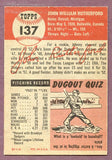 1953 Topps Baseball #137 John Rutherford Dodgers EX-MT 448252