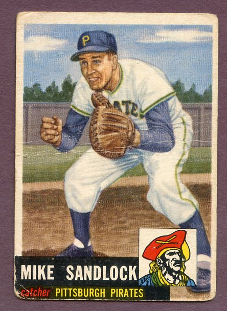 1953 Topps Baseball #247 Mike Sandlock Pirates FR-GD 448271