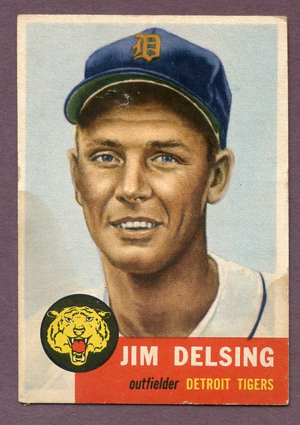 1953 Topps Baseball #239 Jim Delsing Tigers FR-GD 448282