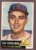 1953 Topps Baseball #218 Les Fusselman Cardinals VG 448356