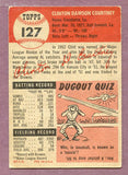 1953 Topps Baseball #127 Clint Courtney Browns EX 448417