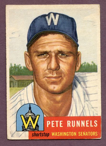 1953 Topps Baseball #219 Pete Runnels Senators EX 448426