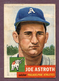 1953 Topps Baseball #103 Joe Astroth A's EX 448433