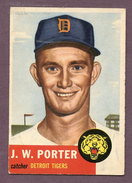 1953 Topps Baseball #211 J.W. Porter Tigers EX 448445