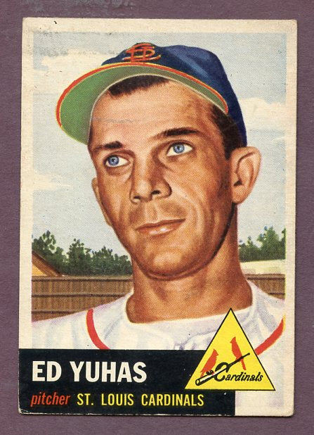 1953 Topps Baseball #070 Ed Yuhas Cardinals EX 448469