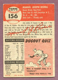 1953 Topps Baseball #156 Jim Rivera White Sox EX 448504