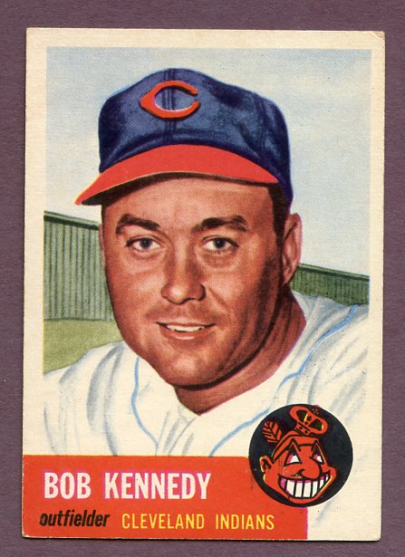 1953 Topps Baseball #033 Bob Kennedy Indians EX 448508